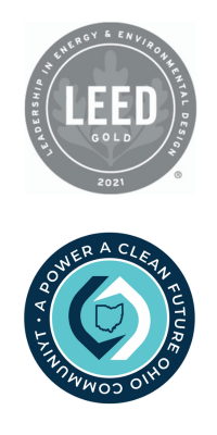 Badges for Leed for Cities and Power a Clean Future Community recognition