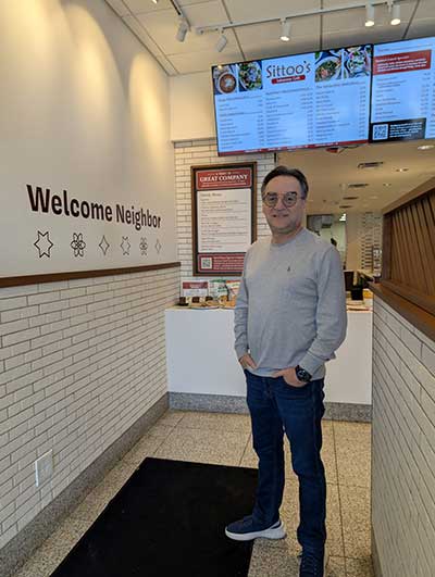 Najib “Nano” Rached, owner of Sittoo's Lebanese Grill at Fairmount Circle