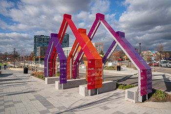 Hearh,-Here public art installation in the Van Aken District