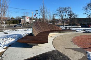 Woven Edge public artwork in Hildana Park