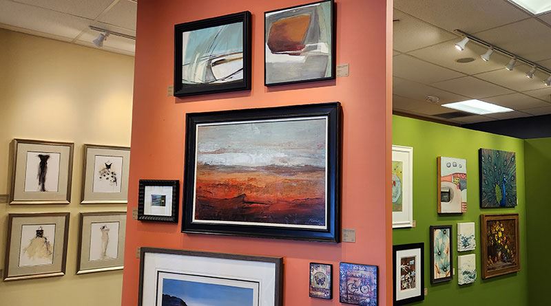 Inside the Frames Unlimited location at Shaker Plaza