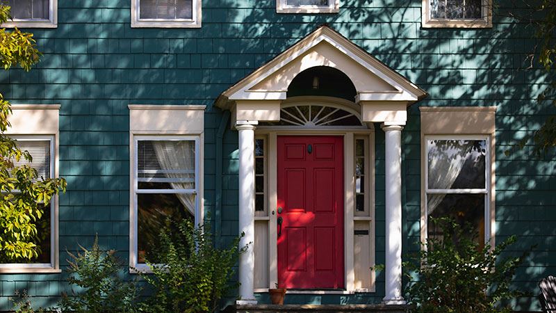 Close up of Shaker Heights house